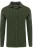 Marvelis Casual Poloshirt lange mouw olijf, Effen