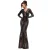 Damesjurk Goddiva Two Toned V Neck Sequin