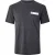 Original Penguin Heren Logo borstzak T-shirt (Donker houtskool)