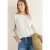 Cecil Dames Trui met structuurdetails in Beige