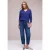 Street One Dames Trui in effen kleur in Blauw