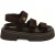 Steve Madden Glorias Sandals Chocolate Brown Suede