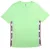 Moschino groen T-shirt met getapete zoom en logo