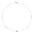 Ketting ketting verse zoetwater cultuur kralen 5-6 mm wit, kristal preciosa en zilver 925