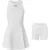 Slazenger 2-in-1-tennisjurk met logo voor dames (Wit)