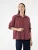 Koton Shirt  bordeaux / zwart / wit