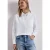 Street One Dames Blouse met lange mouwen en overhemdkraag in keperstof in Wit