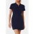Forever New Beth Zip Crepe Knitted Dress Navy