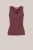 WE Fashion – Dames singlet met glittergaren – Bordeauxrood –