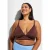 Zizzi reversible bikinitop SENYA bruin/lichtblauw
