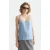 Scotch & Soda Singlet Woven Front Jersey Back Tank Faded Denim