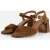 Linea Zeta Linea Zeta sandalen met hak cognac Suède
