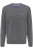 Fynch-Hatton Casual Fit Trui V-halsdonkergrijs, Effen