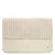 Manfield suede clutch ecru