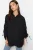 Trendyol Modest Dames Zwart Effen Lang Relaxed fit Modest Overhemden