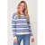 Miss Etam gebreide gestreepte trui – blauw/wit