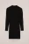 WE Fashion – Meisjes fijngebreide jurk met structuur – Regular fit – Zwart – Viscose –