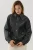 Oversized neplederen jas met zakken