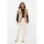 EsQualo Gilet Fake Fur / Suedine Sand