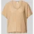 QS T-shirt met plissévouwen