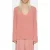 Closed V Neck Long Sleeve Knits Rose Dust