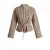 Yest gestreepte blouse met ceintuur – bruin