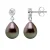 Oorbellen Dangle Sieraden Tahitian Pearl Pears 927 Silver 8-9mm