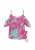 aleida Blouse  mintgroen / jade groen / pink