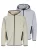 JACK & JONES Sweatvest ‘Fusion’  grijs gemêleerd