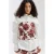 HARPER & YVE denim gebloemde strapless top ecru