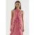 CKS gestreepte maxi jurk rood