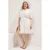 Trendyol Curve Dames Wit Effen Kort / Mini Kort Casual A-lijn Grote maten Jurk