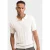 Redefined Rebel regular polo met ingebreid patroon ecru