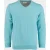 Bos Pullover heren Blauw Cotton Regular Fit aquablauw 518100CCT-13/965