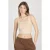Vierkante Hals Basic Crop Top