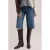 WE Fashion denim straight leg bermuda short – mediumblauw