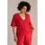Yest Curve vest fijn gebreid rood
