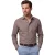 Eton classic fit overhemd katoen taupe