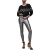 AllSaints Cora Foil Leggings Gunmetal