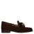 Manfield suède loafers – donkerbruin