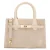 Manfield suède mini handtas ecru