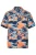 Men Plus Overhemd  blauw / mintgroen / koraal