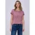 Street One Dames Shirt met hangende schouder en strepen in Roze