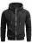 Alessandro Salvarini Sweatvest  zwart