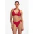 Beachlife brazilian bikinibroekje met textuur rood