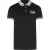 Love Moschino Poloshirt Met Dubbele Kraag En Love-logo, Zwart