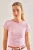 Gestreepte Crew Neck Korte Mouwen Top
