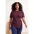 Trendyol Curve Dames Paars Effen Kort Regular fit Grote maten Blouses