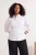 Trendyol Curve Dames Wit Effen Lang Getailleerd Grote maten Overhemden