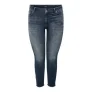 ONLY CARMAKOMA cropped skinny jeans CARWILLY blue black